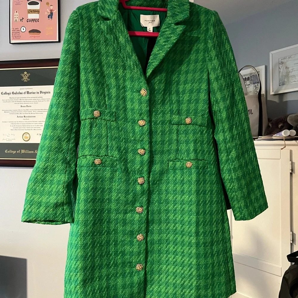 Pomander Place Green Tweed Dress - Picture 4 of 6